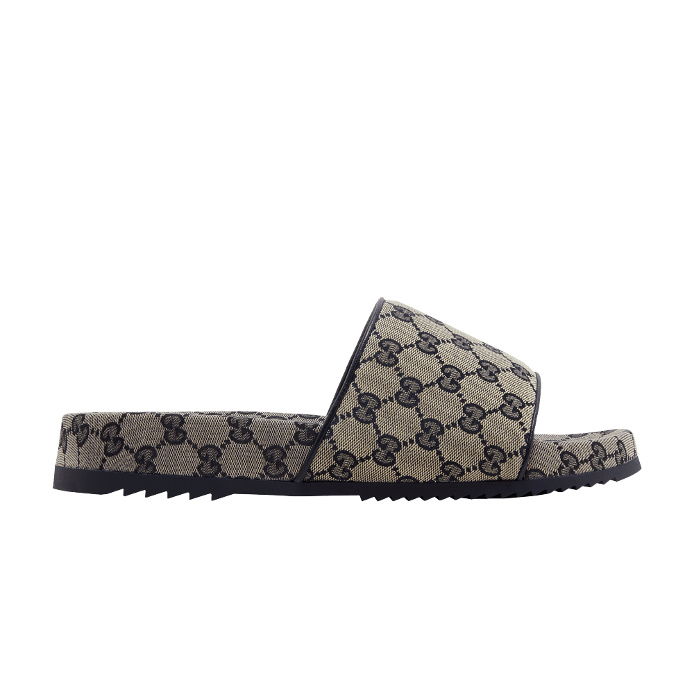 Сандалии Gucci GG Slide Sandal 'Beige Blue Monogram'