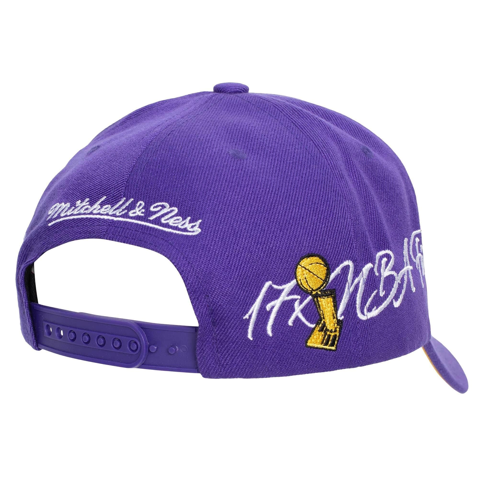 Бейсболка Mitchell & Ness Champ Wrap Pro Snapback Los Angeles Lakers Hat