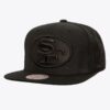 Mitchell-Ness-Black-San-Francisco-49ers-Pearl-Snapback-Hat-100x100