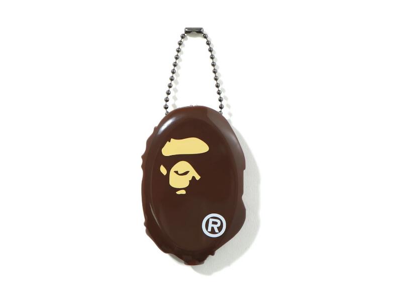 Кошелек для монет BAPE Ape Head Coin Case Brown