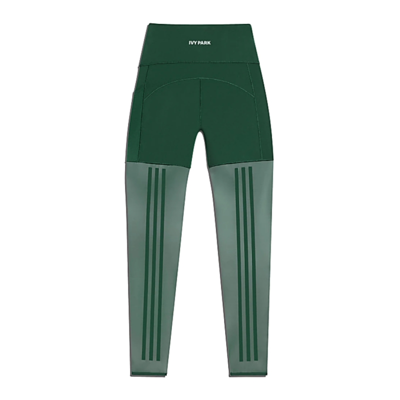 Тайтсы adidas Ivy Park 3-Stripes Mesh Tights (Plus Size) Dark Green