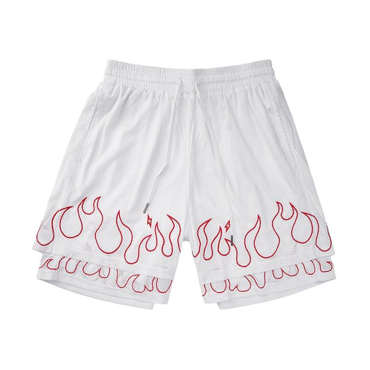 Спортивные шорты Ehot Flames White Shorts