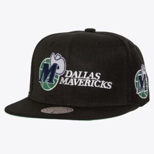 Mitchell-Ness-Black-Dallas-Mavericks-Hardwood-Classics-Triple-Play-Snapback-Hat-300x300