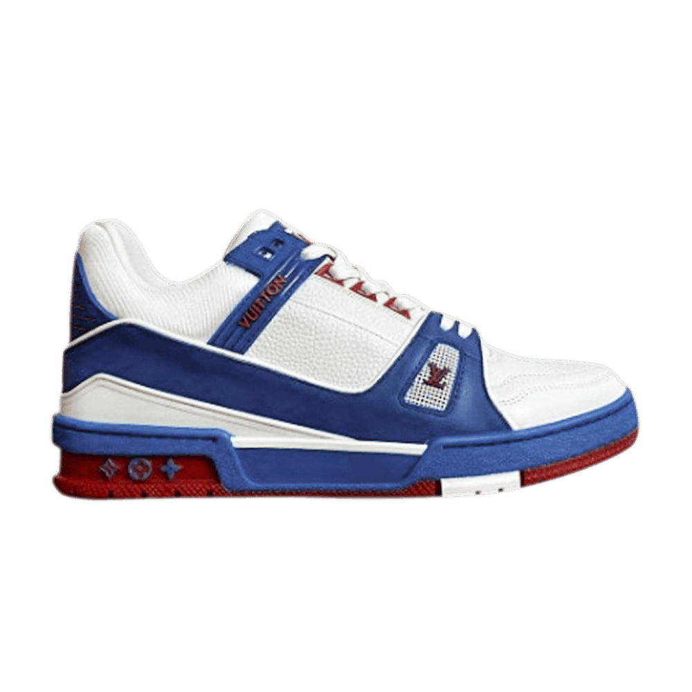 Кроссовки Louis Vuitton Trainer Sneaker 'White Blue Red'