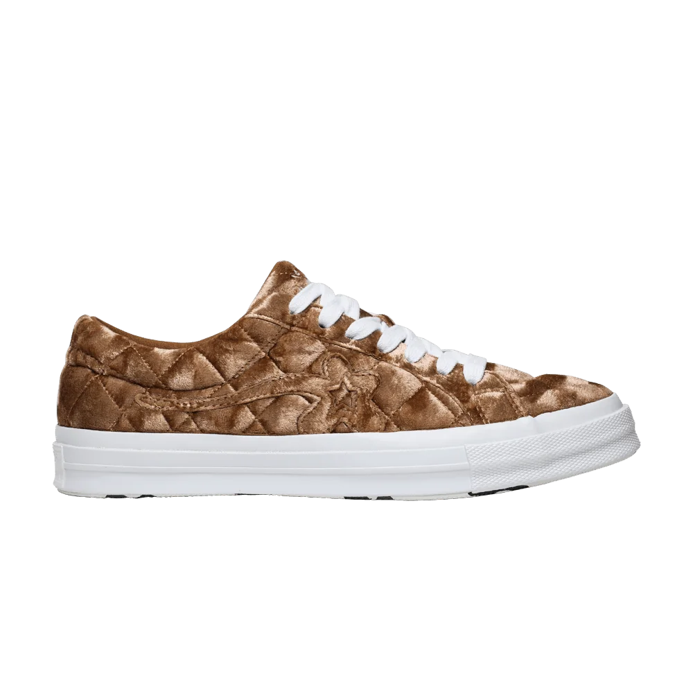 Krossovki-Golf-Le-Fleur-x-Converse-One-Star-Quilted-Velvet-Brown