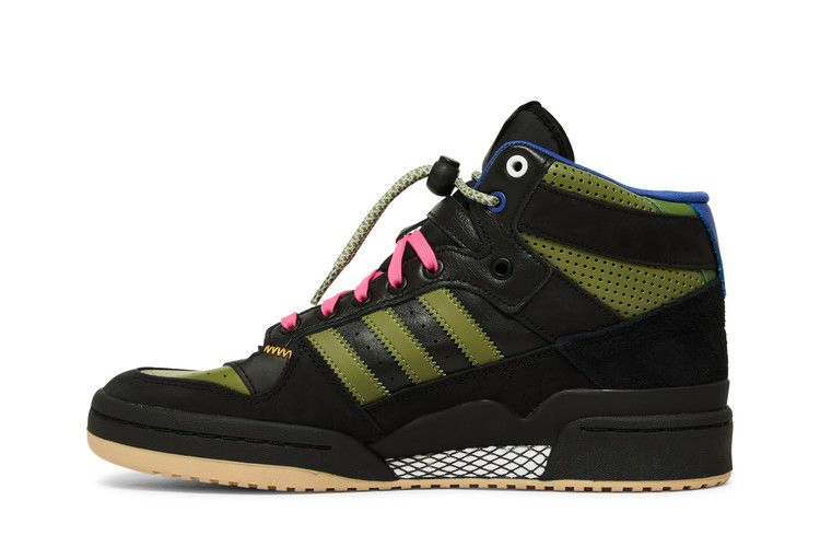 Кроссовки Hebru Brantley x adidas Forum Mid RT 'Frogboy'