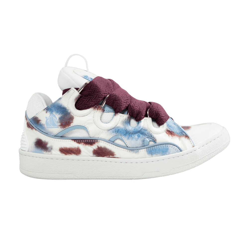 Кроссовки Lanvin Curb Sneakers 'Tie-Dye - Burgundy Blue'