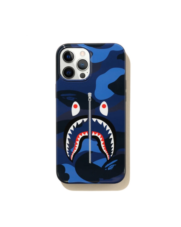 Защитный чехол BAPE Color Camo Shark iPhone 12 Pro Max Case Navy