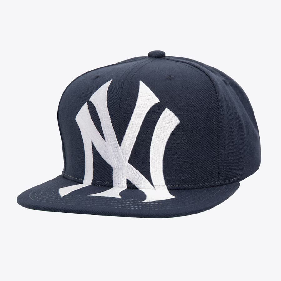 Бейсболка Mitchell & Ness Navy New York Yankees XL Logo Snapback Hat