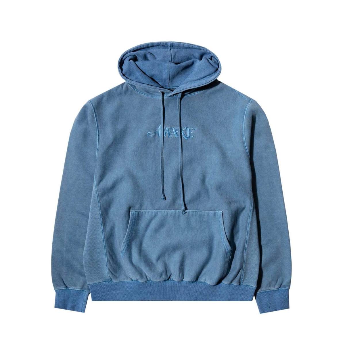 Awake-Embroidered-Logo-Hoodie-Washed-Blue