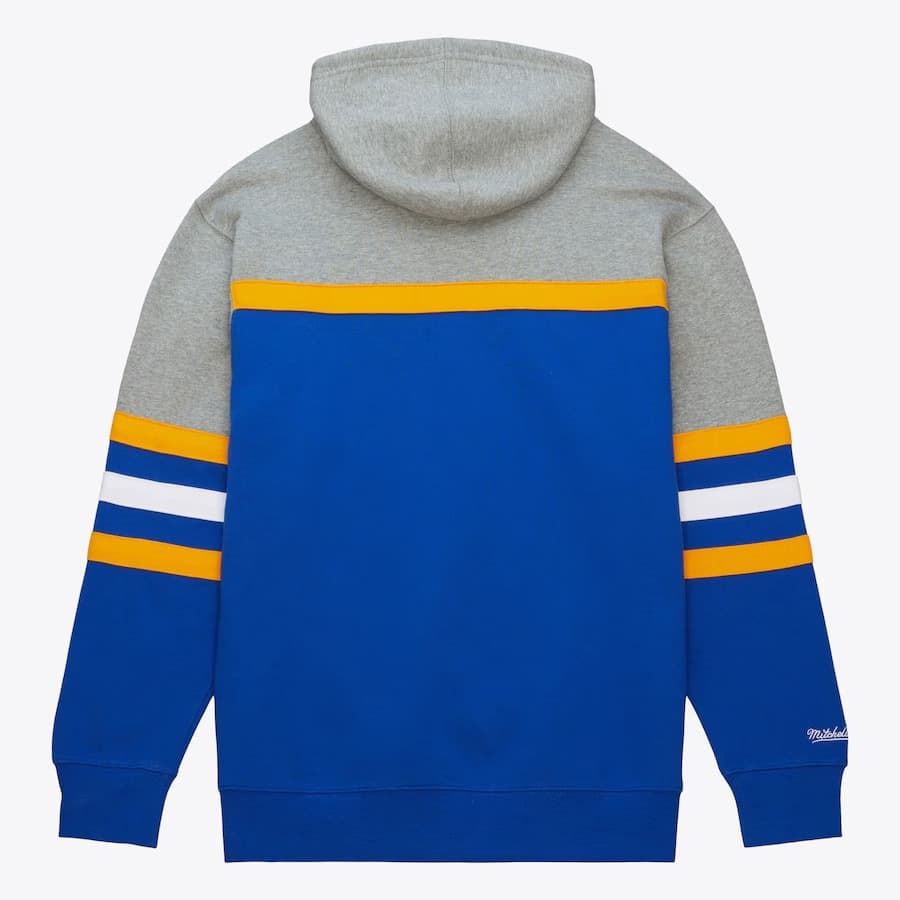 Худи Mitchell & Ness Blue Gray St. Louis Blues Head Coach Pullover Hoodie