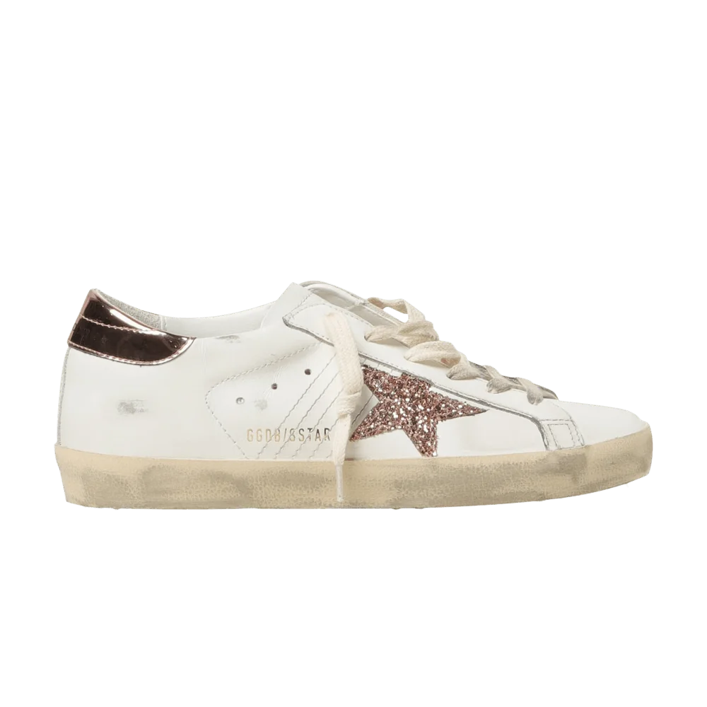 Krossovki-Golden-Goose-Wmns-Superstar-White-Peach-Pink-Glitter