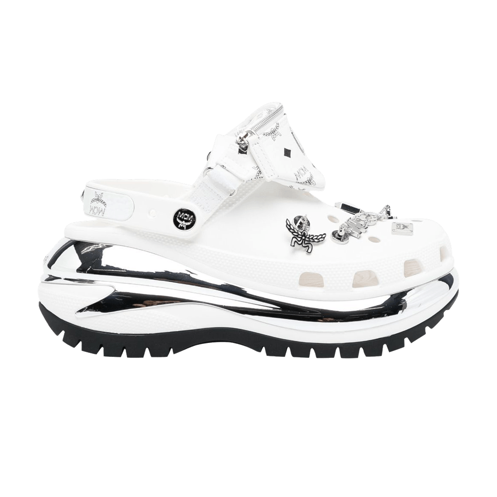 Кроссовки Crocs MCM x Mega Crush Clog 'Belt Bag Bracelet - White'