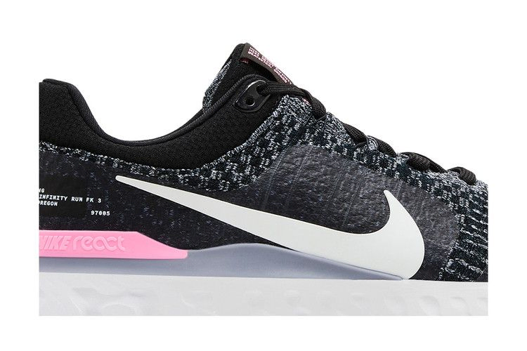Кроссовки Nike React Infinity Run Flyknit 3 'Black Football Grey Pink'