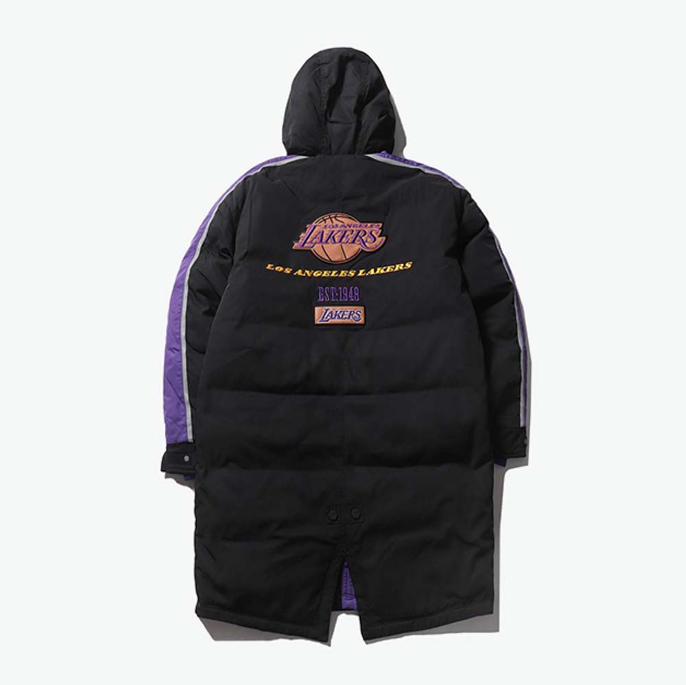 Пуховик 2020 Los Angeles Lakers Black Down Jacket Unisex