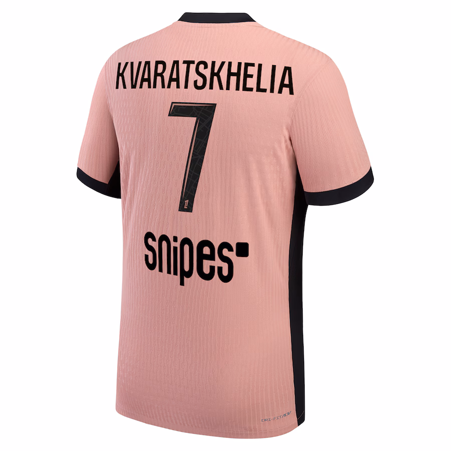 Футбольное джерси PSG Jordan Third Dri-FIT ADV Match Shirt 2024-25 Kvaratskhelia 7