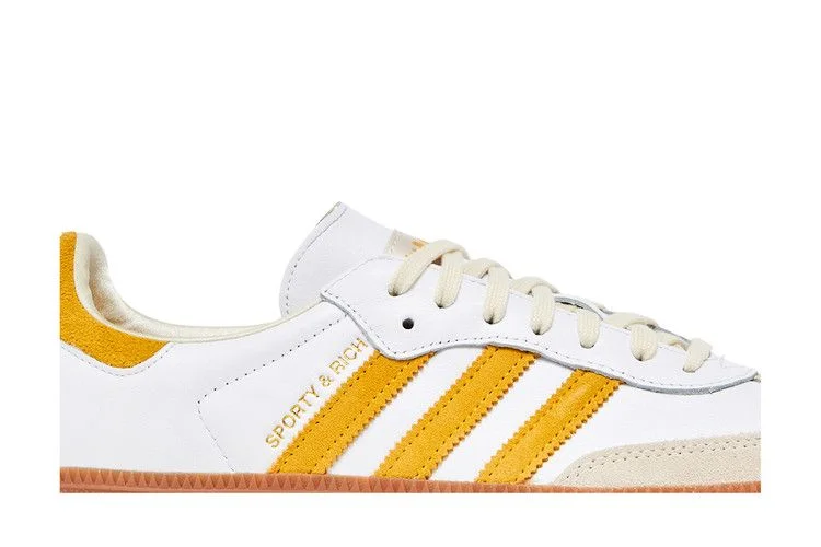 Кроссовки Sporty & Rich x adidas Samba OG 'White Bold Gold'