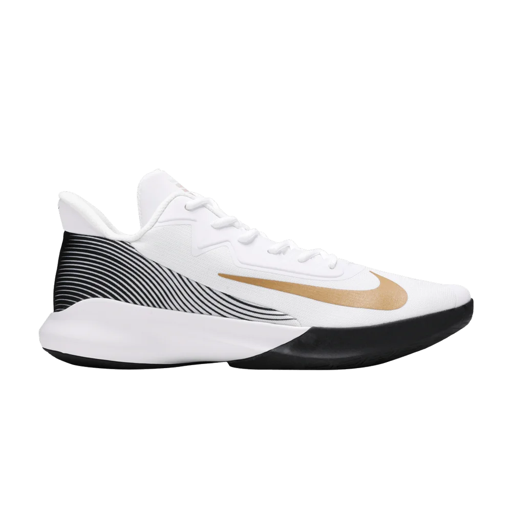 Krossovki-Nike-Precision-4-White-Metallic-Gold