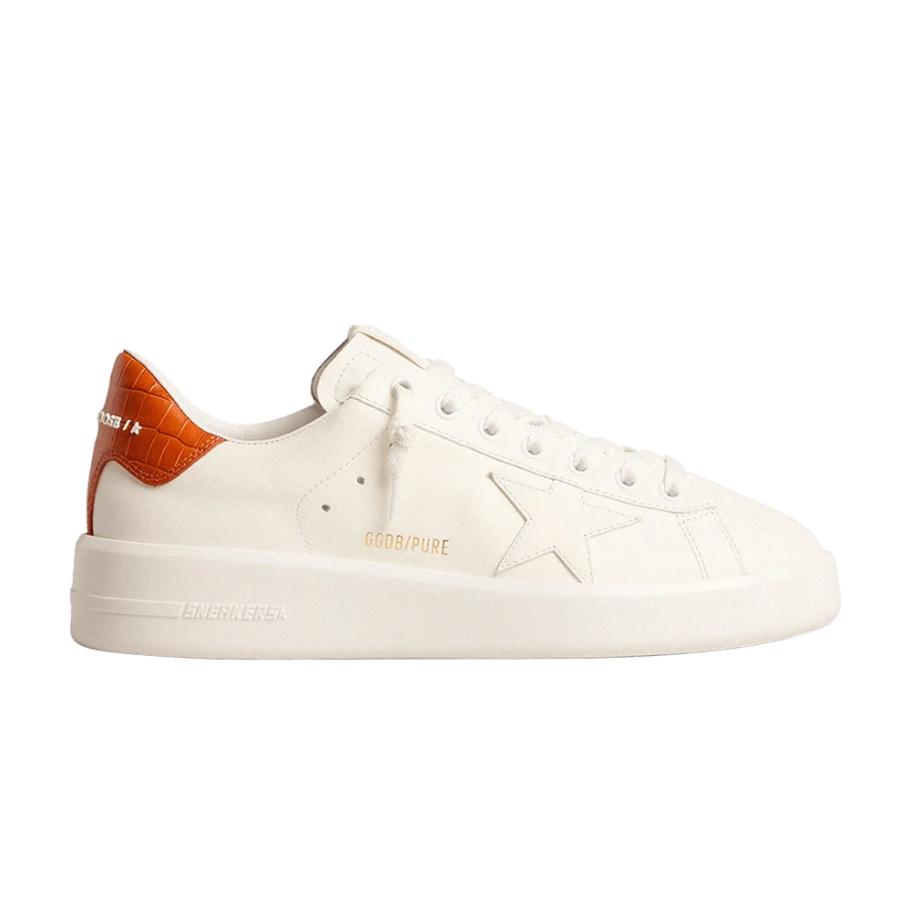 Krossovki-Golden-Goose-Wmns-Purestar-White-Orange