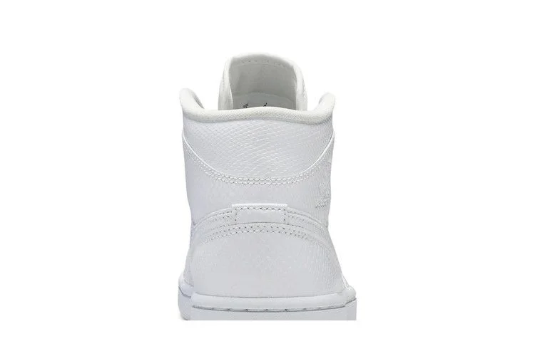 Кроссовки Wmns Air Jordan 1 Mid 'White Snakeskin'