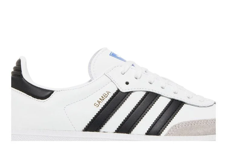 Кроссовки Adidas Samba OG J 'White Black'
