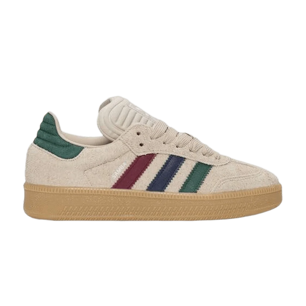 Krossovki-adidas-Samba-XLG-Beige-Green-Burgundy