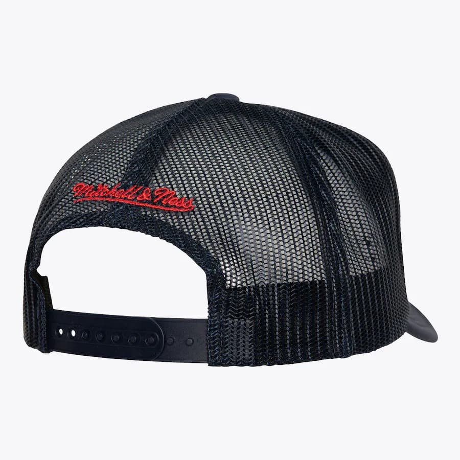 Бейсболка Mitchell & Ness Navy Atlanta Braves Day 4 Snapback Hat