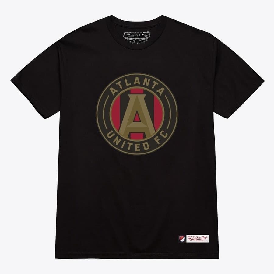 Футболка Mitchell & Ness Black Atlanta United FC Branded Stamp T-Shirt