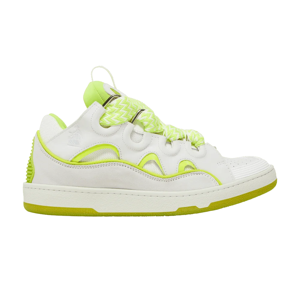 Кроссовки Lanvin Curb Sneakers 'White Fluo Yellow'