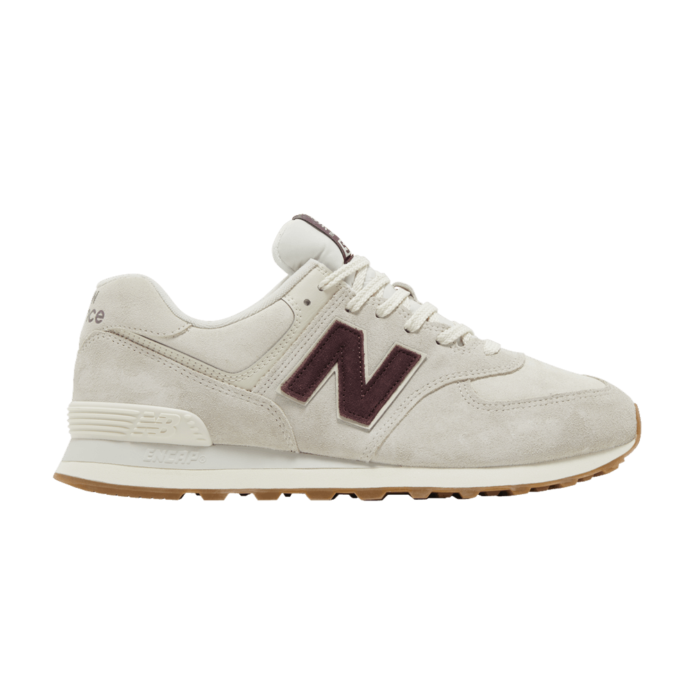 Кроссовки New Balance 574 'Bone White Burgundy'