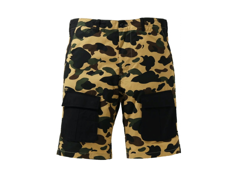 Спортивные шорты BAPE 1st Camo Multi Pocket Shorts Yellow