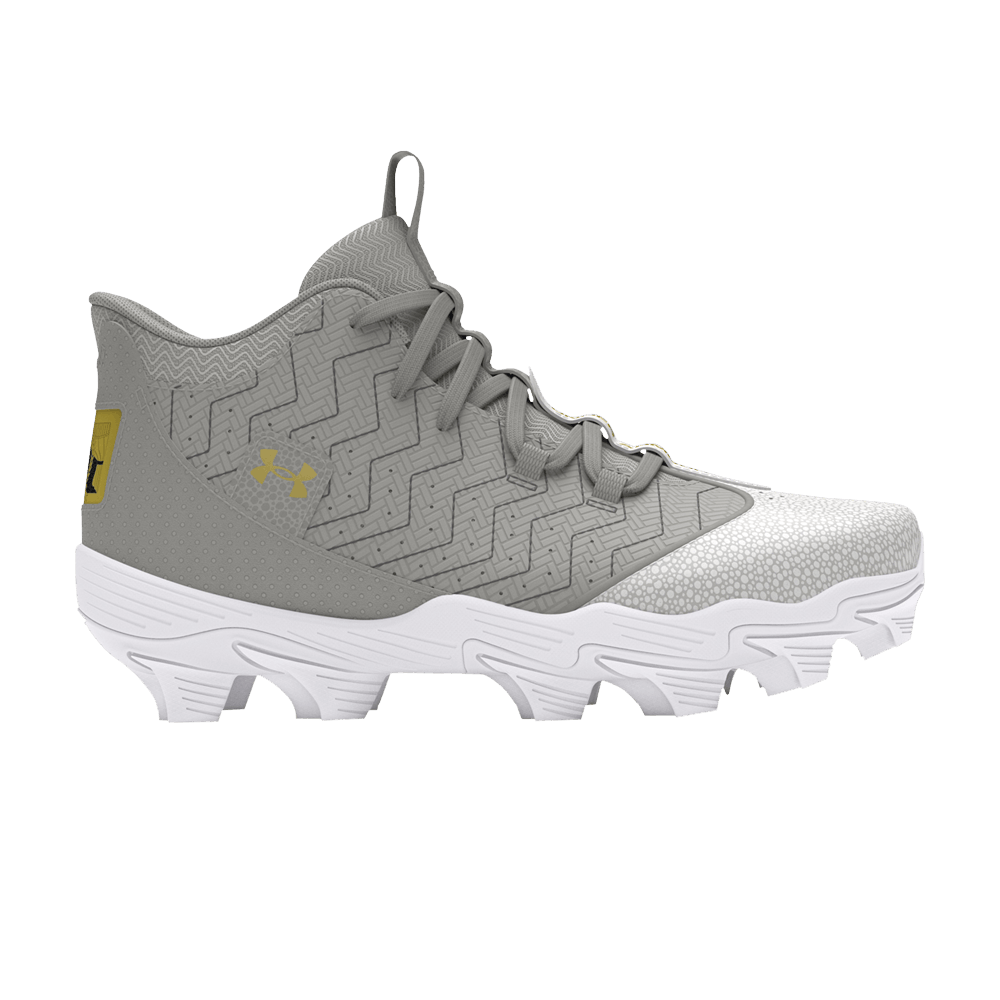 Кроссовки Under Armour Harper 9 RM Jr 'Baseball Grey Metallic Gold'