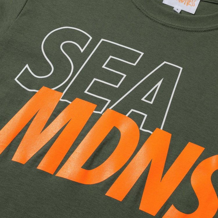 Свитшот MADNESS x WIND AND SEA LONG SLEEVE PRINT TEE Marsh