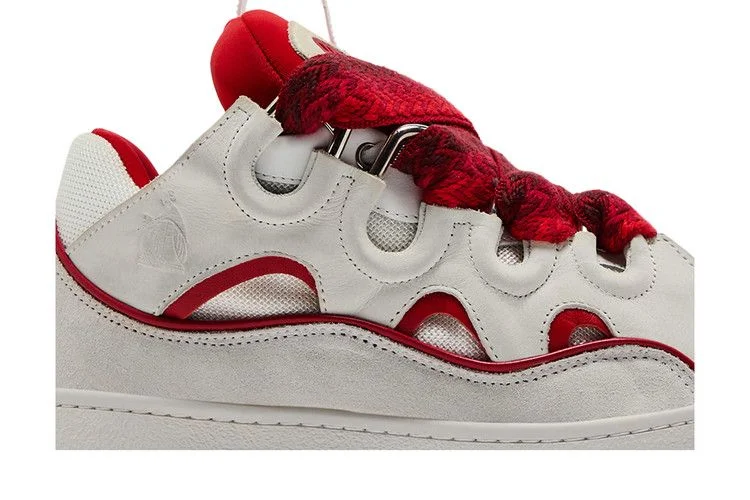 Кроссовки Lanvin Curb Sneakers 'White Red'