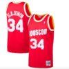 1993-94-Houston-Rockets-34-Hakeem-Olajuwon-Mitchell-Ness-Red-Jersey-1-100x100