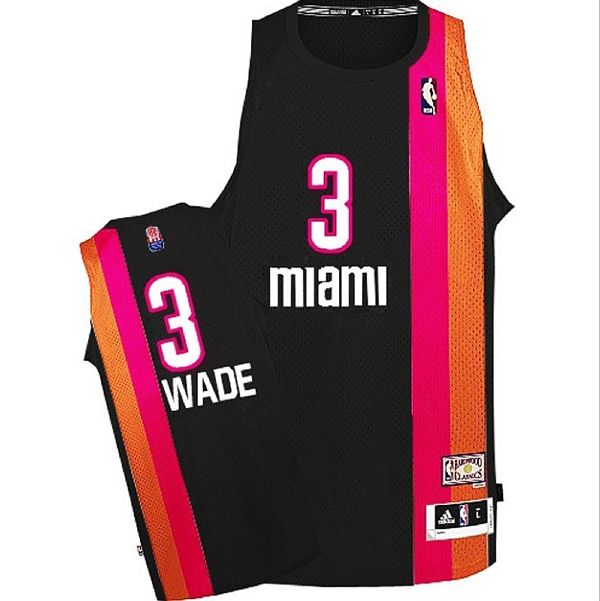 Баскетбольная майка 1970-71 Dwyane Wade Miami Floridians #3 ABA Hardwood Classics Black Swingman