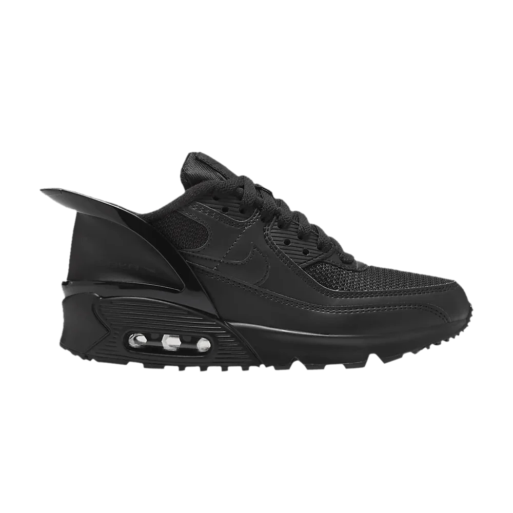 Krossovki-Nike-Air-Max-90-FlyEase-GS-Triple-Black