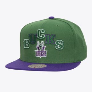 Mitchell-Ness-Green-Milwaukee-Bucks-Hardwood-Classics-Uprise-Snapback-Hat-300x300