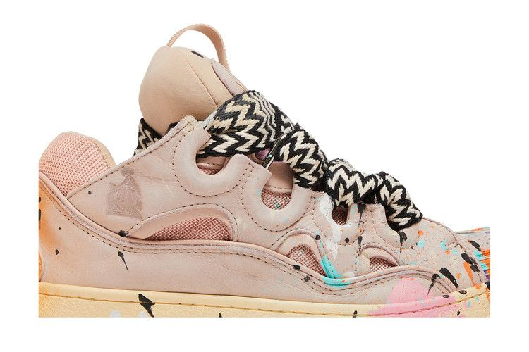 Кроссовки Gallery Dept. x Lanvin Curb Light Sneakers 'Paint Drip - Pale Pink'