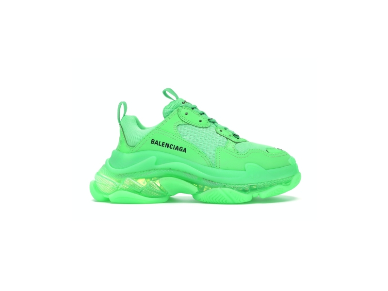 Кроссовки Balenciaga Triple S Neon Green Clear Sole (W)