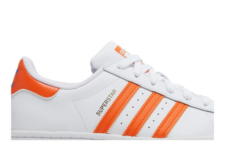 Кроссовки Adidas Superstar J 'White Orange'