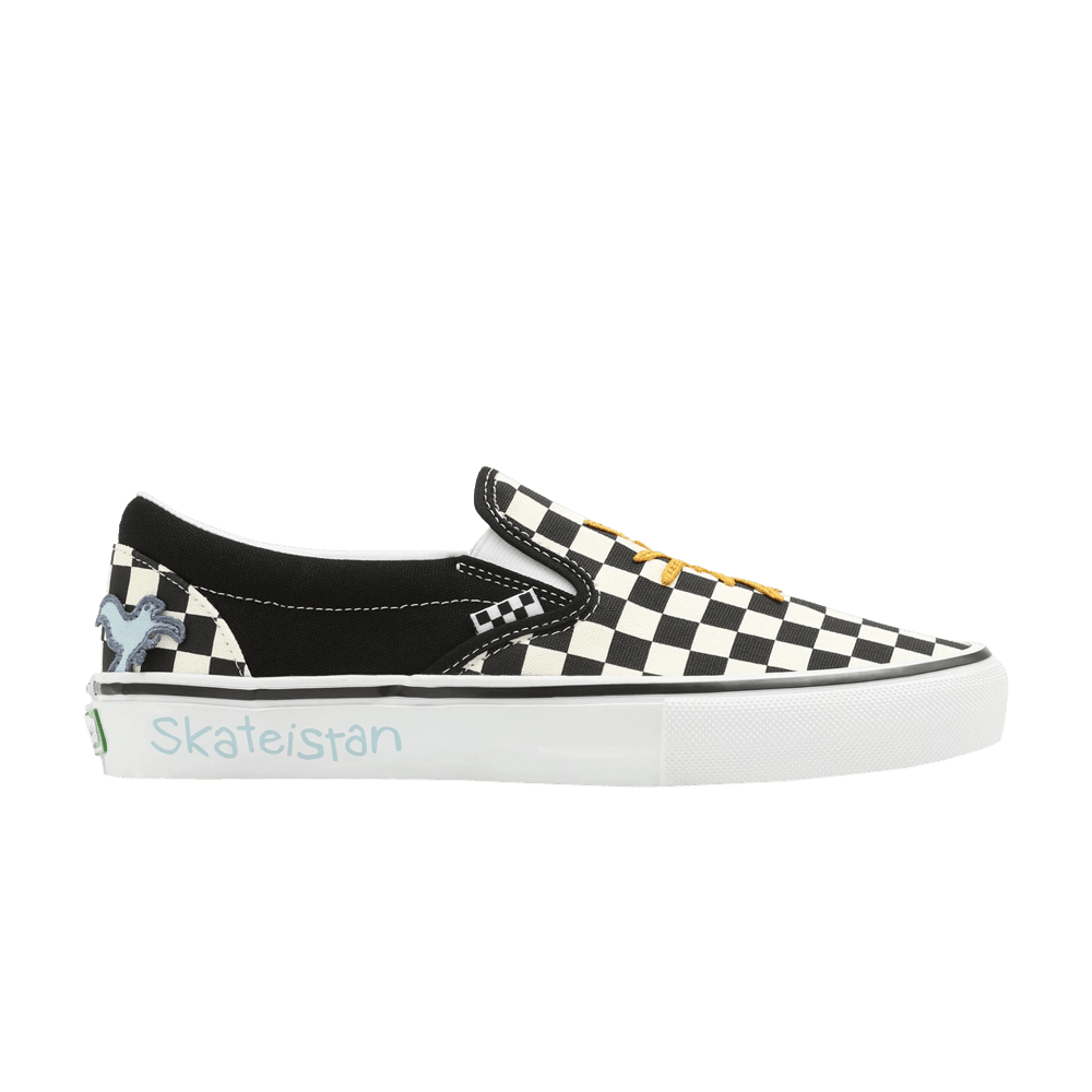Кроссовки Vans Skateistan x Skate Slip-On 'Checkerboard'