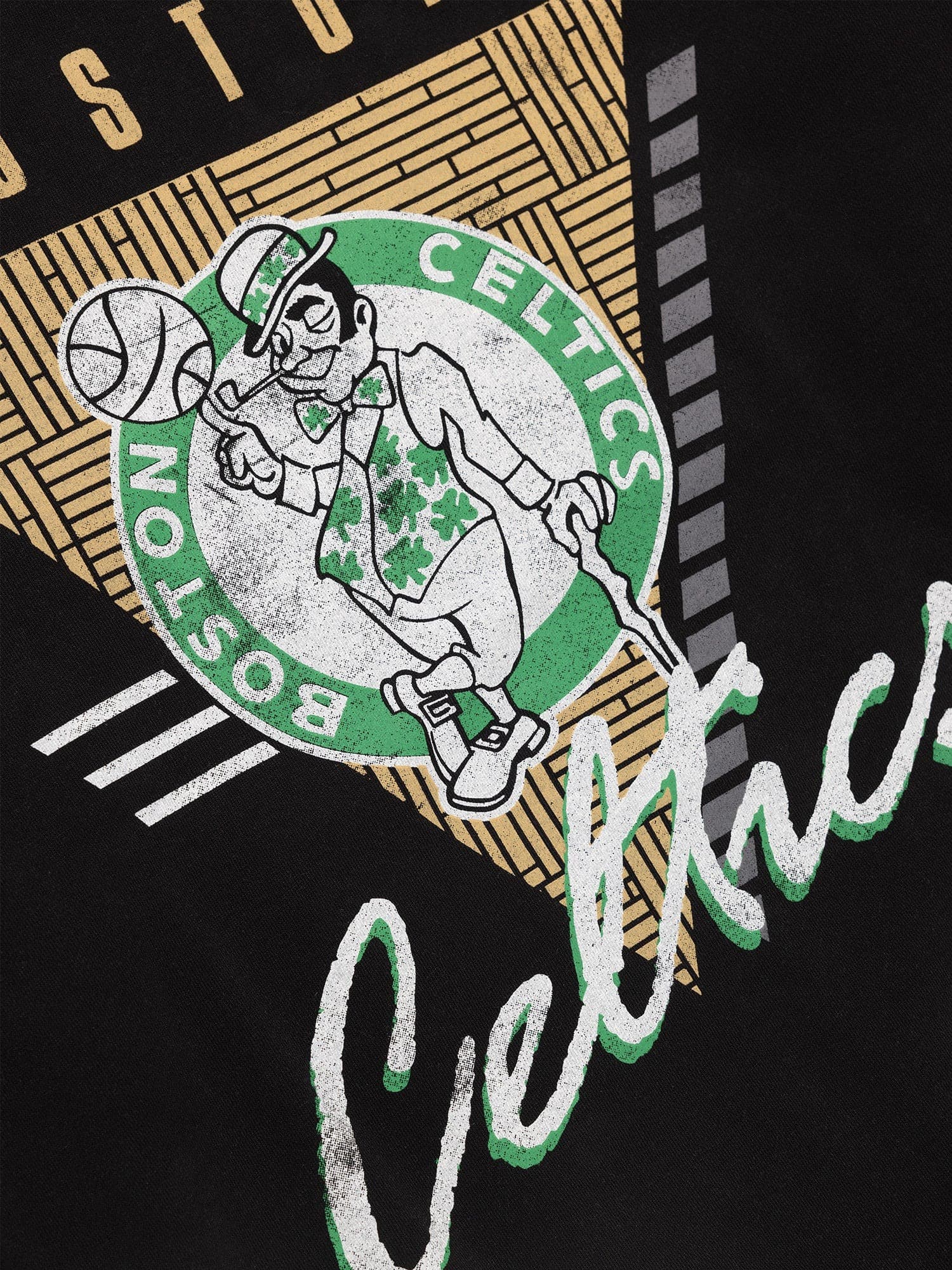 Футболка Mitchell & Ness Boston Celtics Tri-Logo NBA Crewneck