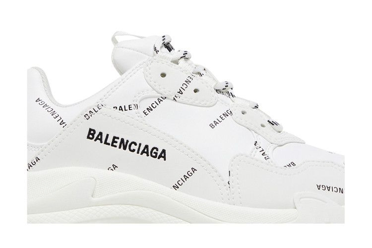 Кроссовки Balenciaga Wmns Triple S Sneaker 'All Over Logo - White'