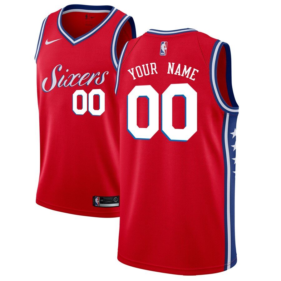 2019-20-Philadelphia-76ers-Swingman-Custom-Red-Statement-Edition