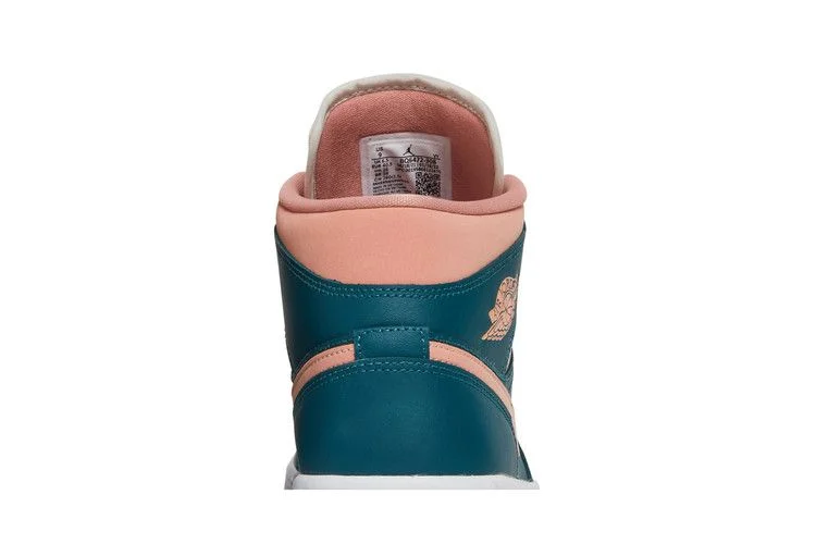 Кроссовки Wmns Air Jordan 1 Mid 'Dark Teal Green'
