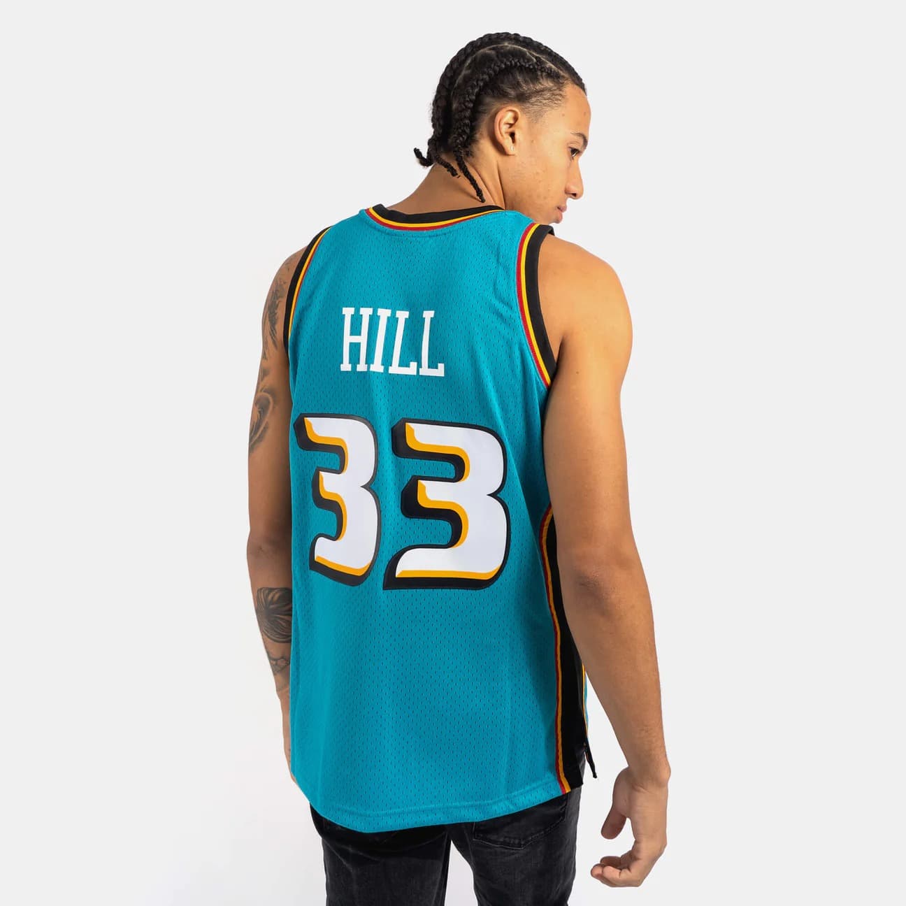 1998-1999-Detroit-Pistons-Grant-Hill-33-Swingman-Hardwood-Classic-Teal-Jersey-6