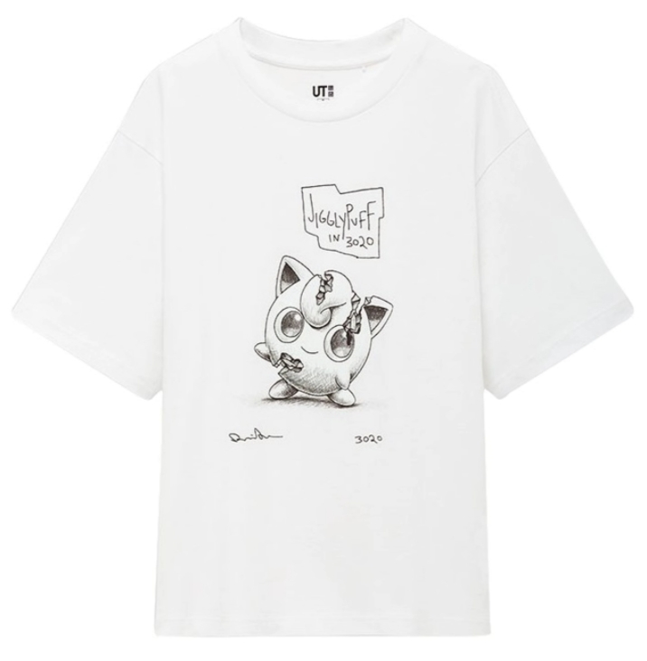Футболка Daniel Arsham x Pokemon x Uniqlo Crystal Jigglypuff Tee (US Womens Sizing) White