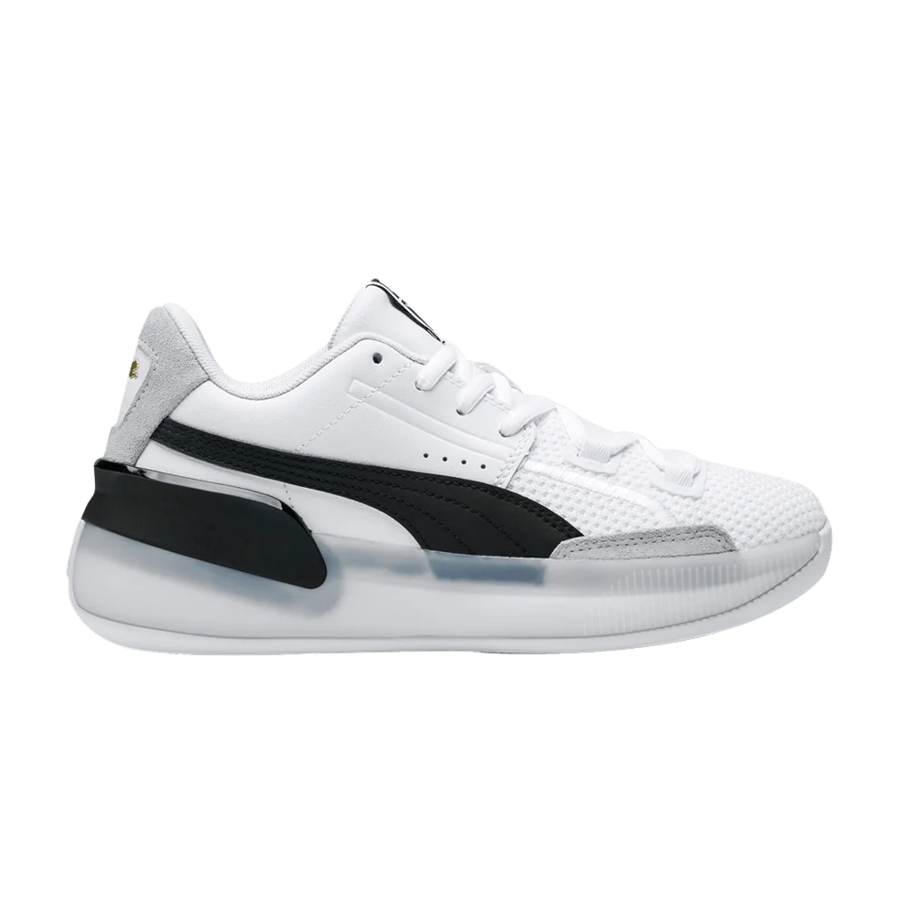 Krossovki-Puma-Clyde-Hardwood-Jr-White-Black