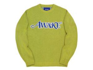 Awake-Logo-Knit-Knit-Sweater-Lime-Green-300x225